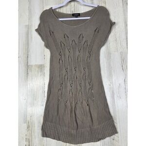 Bebe Dress Women Open Weave Boho Fairycore Coquette Style